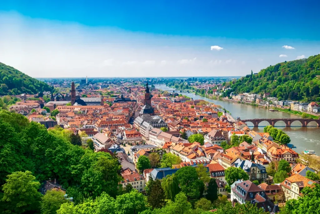 Luftaufnahme von Heidelberg